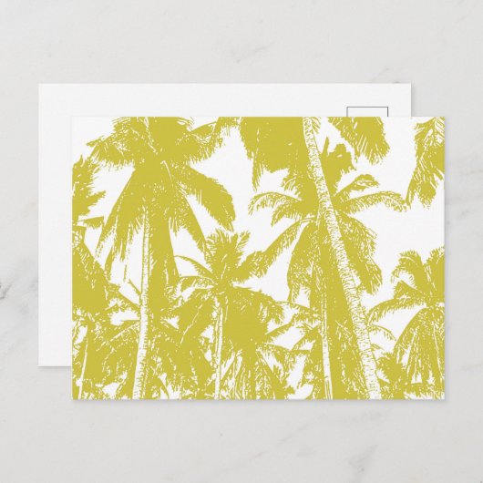 Ontwerp grafische handpalmen briefkaart (Voorkant / Achterkant)