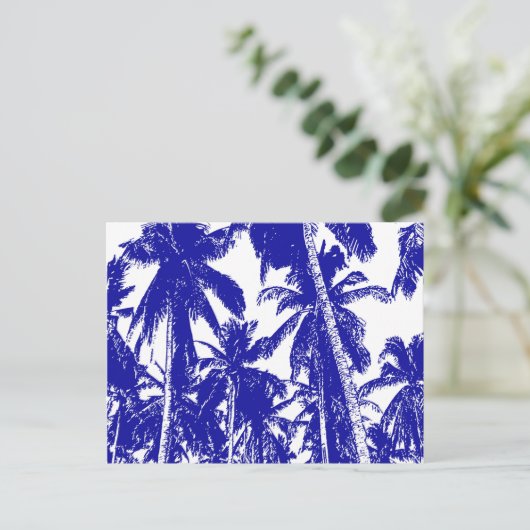 Ontwerp grafische handpalmen briefkaart (Staand voorkant)