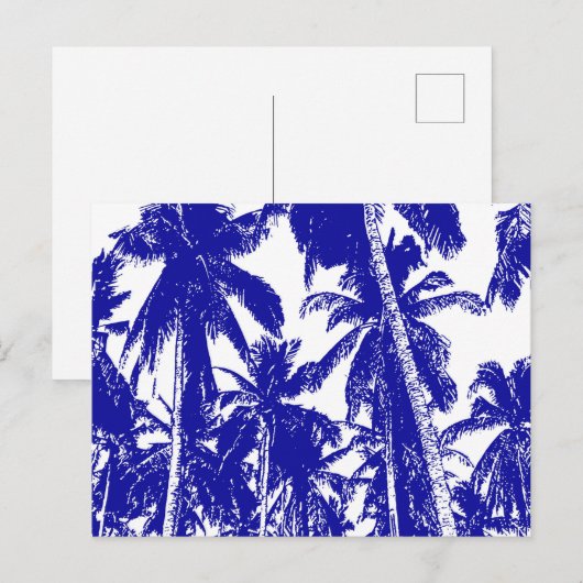 Ontwerp grafische handpalmen briefkaart (Voorkant / Achterkant)