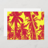 Ontwerp grafische handpalmen briefkaart (Voorkant / Achterkant)