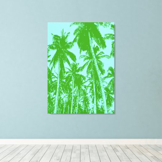 Ontwerp grafische handpalmen canvas afdruk (Insitu (Houten vloer))