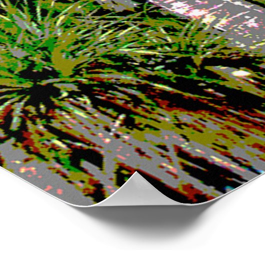 Ontwerp grafische handpalmen poster (Hoek)