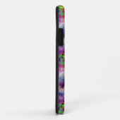 Ontwerp groene, paarse textuur aquarel Case-Mate iPhone case (Achterkant/rechts)