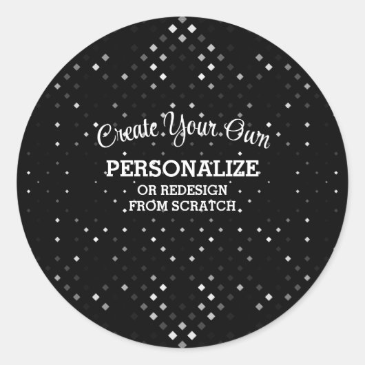 Ontwerp helemaal opnieuw - ronde sticker (Voorkant)