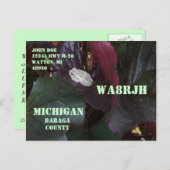 Ontwerp het Uw Eigen Op van de Exploitant van de Briefkaart (Voorkant / Achterkant)