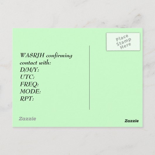 Ontwerp het Uw Eigen Op van de Exploitant van de Briefkaart (Achterkant)