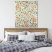 Ontwerp 'Honeysuckle II' Canvas Afdruk (Insitu (Slaapkamer))