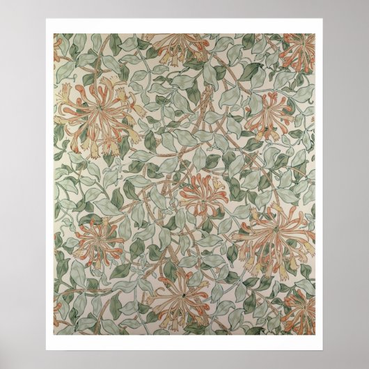 Ontwerp 'Honeysuckle II' Poster (Voorkant)