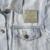 Ontwerp 'Honeysuckle II' Vierkante Button 5,1 Cm (In situ)