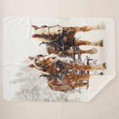 ONTWERP-HORSES IN DE SNEE SHERPA DEKEN (Voorkant (horizontaal))