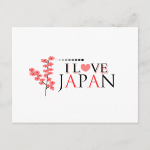 Ontwerp "I love Japan" voor Japan Lovers Briefkaart