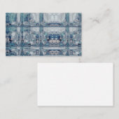 Ontwerp Ice Cube Blue Winter Print Pattern Visitekaartje (Voorkant / Achterkant)