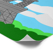 Ontwerp in de retro-stijl Parijs Poster (Hoek)