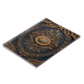  ontwerp in oud goud en blauw notitieboek (Linkerzijde)