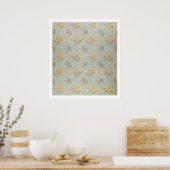 Ontwerp in poedervorm (textiel) poster (Keuken)