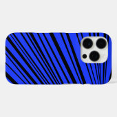Ontwerp in zwart en blauw Case-Mate iPhone case (Achterkant (horizontaal))