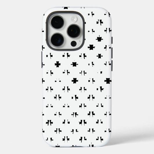 Ontwerp in zwart-wit Case-Mate iPhone case (Achterkant)