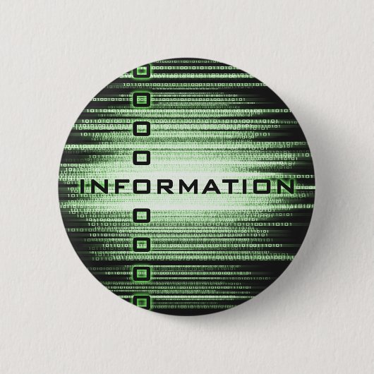 Ontwerp informatietekst ronde button 5,7 cm (Voorkant)