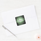 Ontwerp informatietekst vierkante sticker (Envelop)