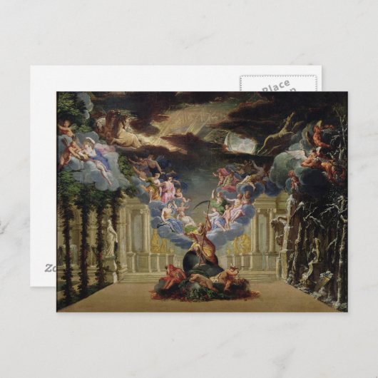 Ontwerp instellen voor 'Atys' door Jean-Baptiste L Briefkaart (Voorkant / Achterkant)