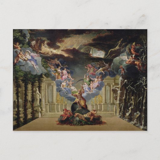 Ontwerp instellen voor 'Atys' door Jean-Baptiste L Briefkaart (Voorkant)