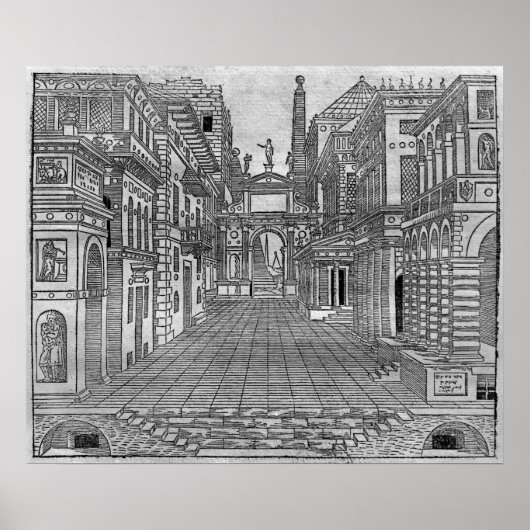 Ontwerp instellen voor een tragische scène poster (Voorkant)