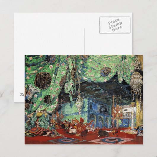 Ontwerp instellen voor 'Scheherazade' Briefkaart (Voorkant / Achterkant)