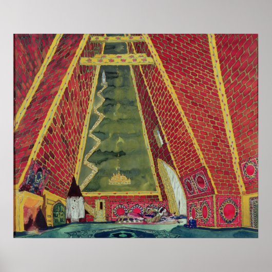 Ontwerp instellen voor 'Thamar', 1912 Poster (Voorkant)