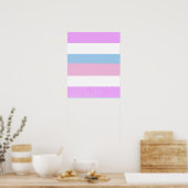 ONTWERP INTERSEX PRIDE STRIPES POSTER (Keuken)