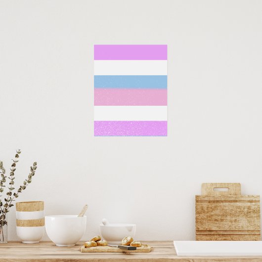 ONTWERP INTERSEX PRIDE STRIPES POSTER (Keuken)