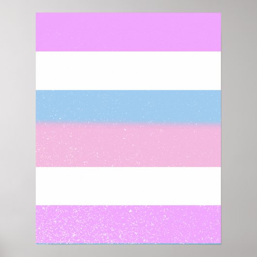 ONTWERP INTERSEX PRIDE STRIPES POSTER (Voorkant)