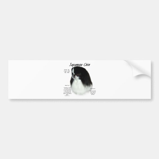 Ontwerp Japanse snijgeschiedenis Bumpersticker (Voorkant)
