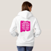 Ontwerp je dagen... hoodie (Achterkant volledig)