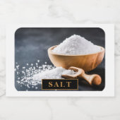 Ontwerp je droom - 3x2 SALT containerlabel Voedselcontainer Etiket (Enkel label)