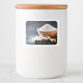 Ontwerp je droom - 3x2 SALT containerlabel Voedselcontainer Etiket (Voorkant)