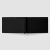 Ontwerp je droom - Effen zwart 9" x 6" Gastenboek (Volledig)