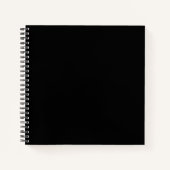 Ontwerp je droom - Solid Black Deluxe Spiral Note Notitieboek (Voorkant)