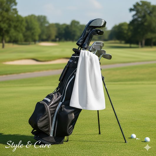 Ontwerp je droom wit golfhanddoek