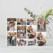 Ontwerp Je Eigen 10 Foto Collage Feestdagenkaart (Staand voorkant)