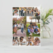 Ontwerp Je Eigen 10 Foto Collage Kaart (Staand voorkant)