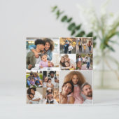 Ontwerp Je Eigen 10 Foto Collage Kaart (Staand voorkant)
