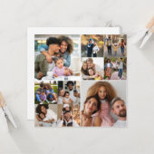 Ontwerp Je Eigen 10 Foto Collage Kaart (Voorkant / Achterkant in situ)