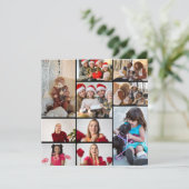 Ontwerp je eigen 10 foto collage Poster Aankondiging (Staand voorkant)