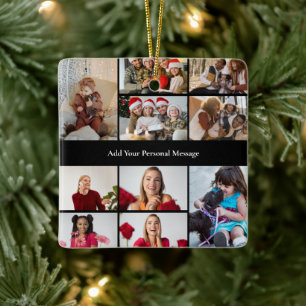 Ontwerp je eigen 10 foto collage Poster Keramisch Ornament