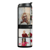 Ontwerp je eigen 10 foto collage Poster Thermosbeker (Gedraaid links)