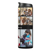 Ontwerp je eigen 10 foto collage Poster Thermosbeker (Geroteerd rechts)