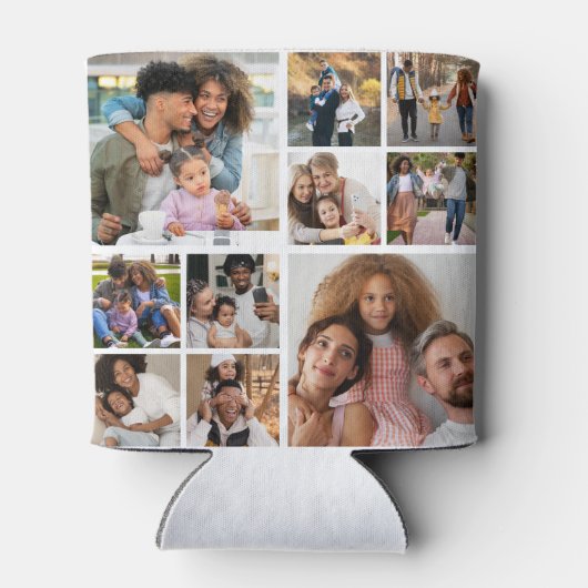 Ontwerp je eigen 10 fotocollage blikjeskoeler (Achterkant)