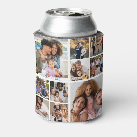 Ontwerp je eigen 10 fotocollage blikjeskoeler (Blikje Achterkant)