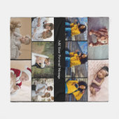 Ontwerp je eigen 10 fotocollage fleece deken (Voorkant (Horizontaal))