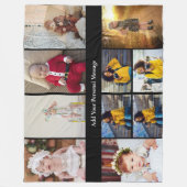Ontwerp je eigen 10 fotocollage fleece deken (Voorkant)